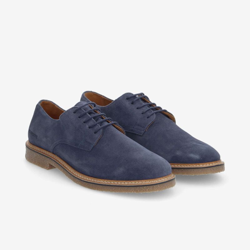 DUBLIN DERBY M - SUEDE - BLEU JEAN